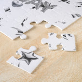Puzzles Joyeux Anniversaire Coeurs d'argent (Côté)