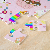 Puzzles Joyeux Anniversaire Cupcake bougies (Côté)