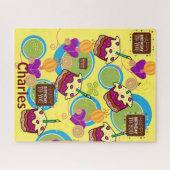 Puzzles Joyeux Anniversaire Cupcakes Coeurs (Horizontal)