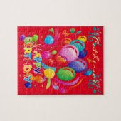 Puzzles Joyeux Anniversaire Doux 16 Ballons (Horizontal)