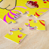 Puzzles Joyeux anniversaire Giraffe Jaune (Côté)