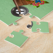 Puzzles Joyeux Anniversaire Vintage Chat Floral (Côté)