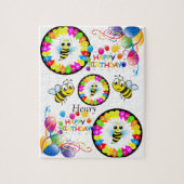 Puzzles Joyeux Bumblebee Ballons d'anniversaire (Vertical)