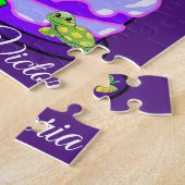 Puzzles Joyeux gâteau aux tortues d'anniversaire (Côté)