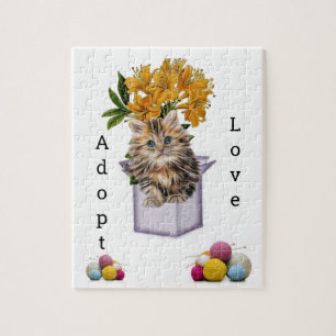 Puzzles Kitten Adopter l'amour Fils de chat