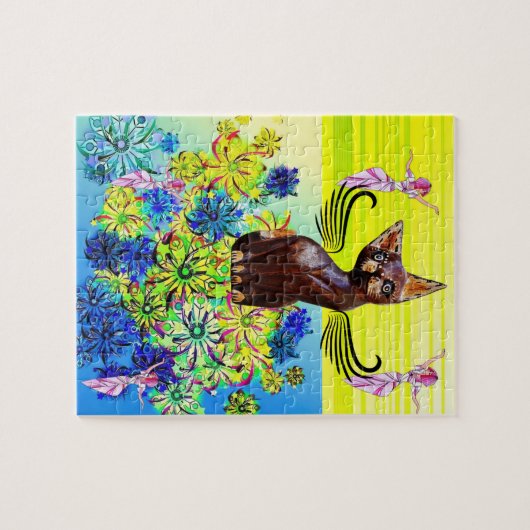 Puzzles Kitten Floral Fairy (Horizontal)
