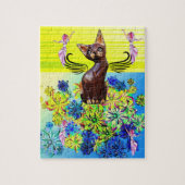 Puzzles Kitten Floral Fairy (Vertical)