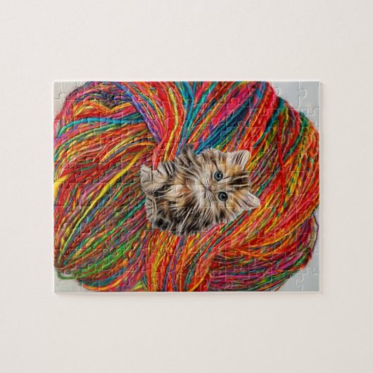 Puzzles Kitten Yarn (Horizontal)