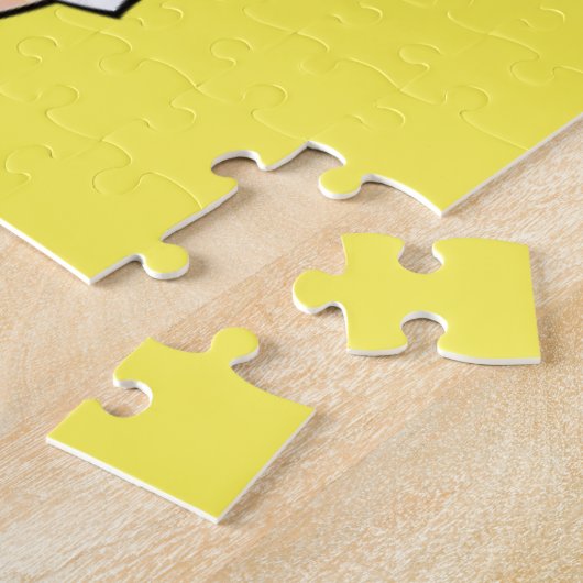 Puzzles Lady de nettoyage jaune (Côté)