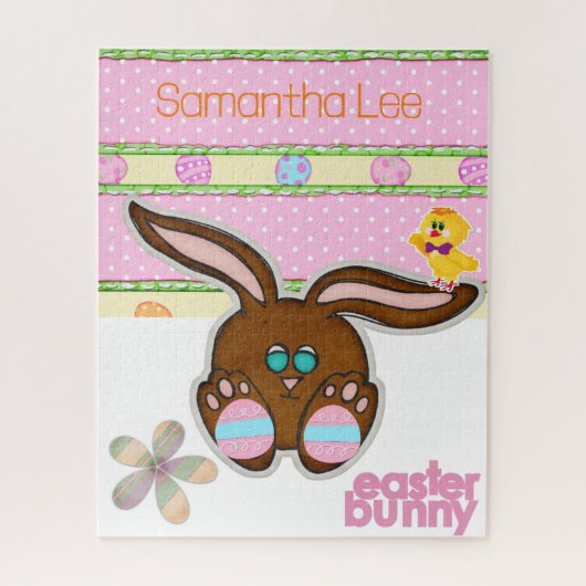 Puzzles Lapin de Pâques Chick Jaune (Vertical)