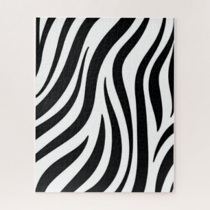 Puzzles Léopard noir et blanc