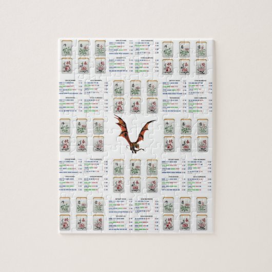 Puzzles Mahjong Dragon Legpuzzel (Verticaal)