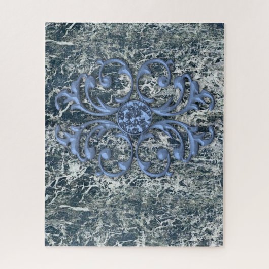 Puzzles Marbre Bleu (Vertical)