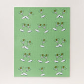 Puzzles Martini Glasses Green Legpuzzel (Verticaal)