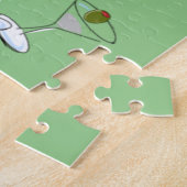 Puzzles Martini Glasses Green Legpuzzel (Zijkant)