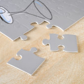 Puzzles Martini Glasses Grey Legpuzzel (Zijkant)