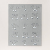 Puzzles Martini Verres Gris (Vertical)