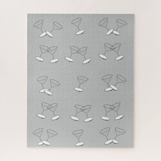 Puzzles Martini Verres Gris (Vertical)