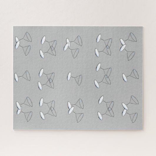 Puzzles Martini Verres Gris (Horizontal)