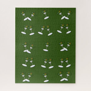 Puzzles Martini verres verts