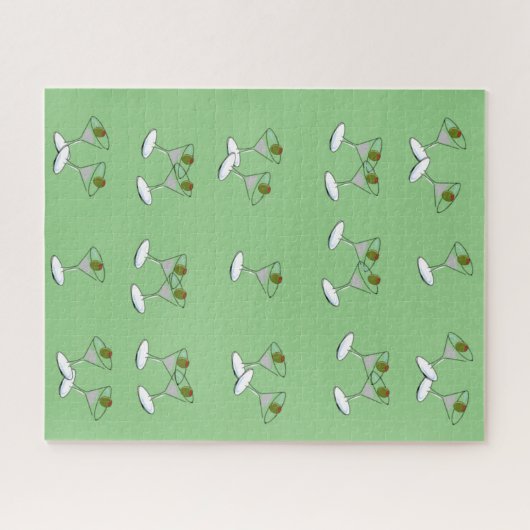 Puzzles Martini verres verts (Horizontal)