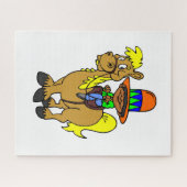 Puzzles Mexican Man Horse Legpuzzel (Horizontaal)