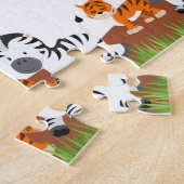 Puzzles mignons d'animaux de bébé de jungle (Côté)