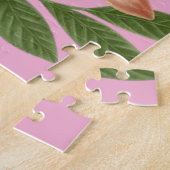 Puzzles Monogramme Floral Rose Pingouin (Côté)