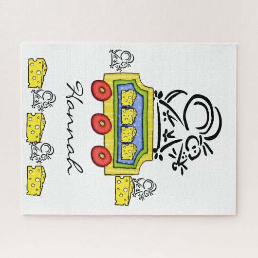 Puzzles Mouse Cheese Train Ride Legpuzzel (Horizontaal)