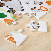 Puzzles Mouton Orange Coeurs Fée (Côté)