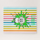 Puzzles Moutons en bande Floral (Horizontal)