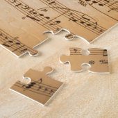 Puzzles Music Notes Guitars Black Hearts (Côté)