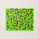 Puzzles Nail-Poolse Groene Vrucht Legpuzzel (Horizontaal)