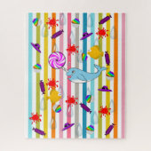 Puzzles Narwhal Stripe (Vertical)