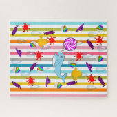 Puzzles Narwhal Stripe (Horizontal)