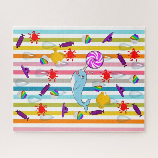 Puzzles Narwhal Stripe (Horizontal)