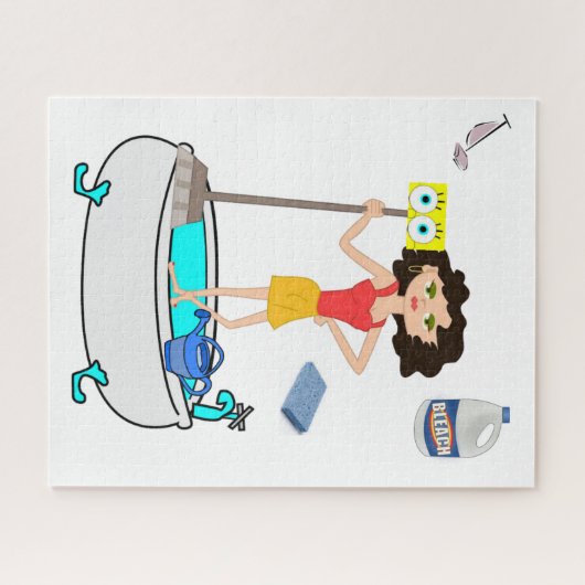 Puzzles Nettoyant Dame (Horizontal)