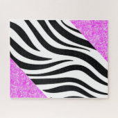 Puzzles noir & blanc léopard violet Motif (Horizontal)