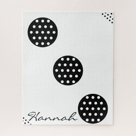 Puzzles Noir & Blanc Points Circulaire (Vertical)