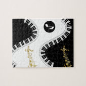 Puzzles Notes de musique blanche et noire (Horizontal)