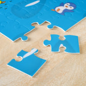 Puzzles Nuages Pluie Parapluie Rouge (Côté)