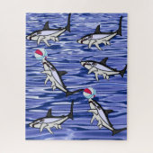 Puzzles Ocean Blue Sharks (Vertical)