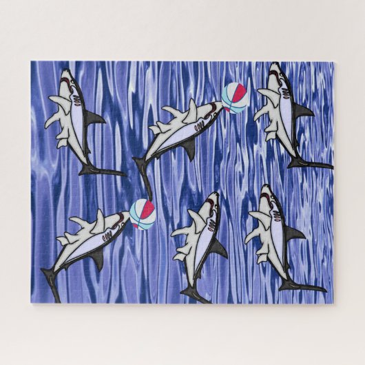 Puzzles Ocean Blue Sharks (Horizontal)