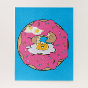 Puzzles Oeufs de Donut Bleu