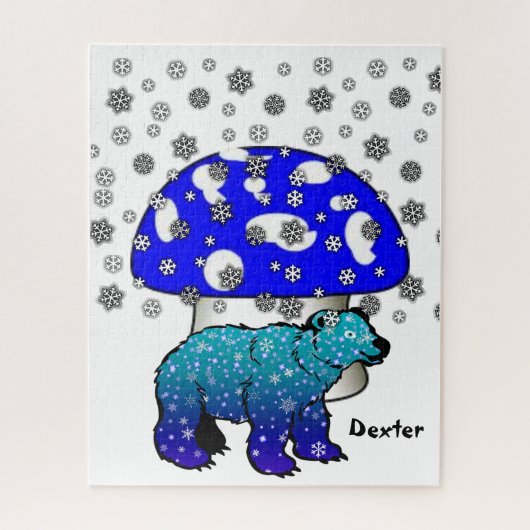 Puzzles Ours Polaires Snowflakes Champignons (Vertical)