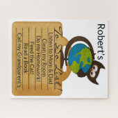 Puzzles Owl Earth To Do List ! (Horizontal)