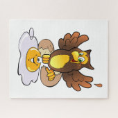 Puzzles Owl Eggs Breakfast Legpuzzel (Horizontaal)