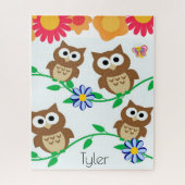 Puzzles Owls Floral (Vertical)