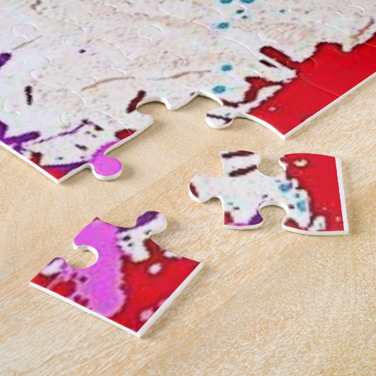 Puzzles Paint Splatter Legpuzzel (Zijkant)