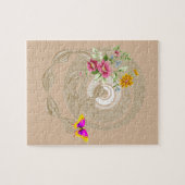 Puzzles Papillon floral beige (Horizontal)
